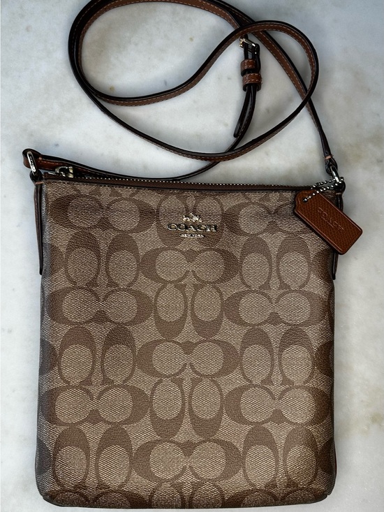 Coach Handbags - Coach Signature North-South Crossbody Bag